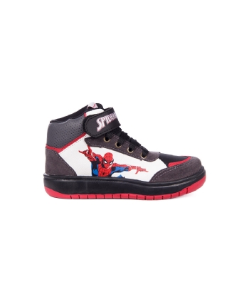 Tênis Infantil Spider Man Cano Alto Preto