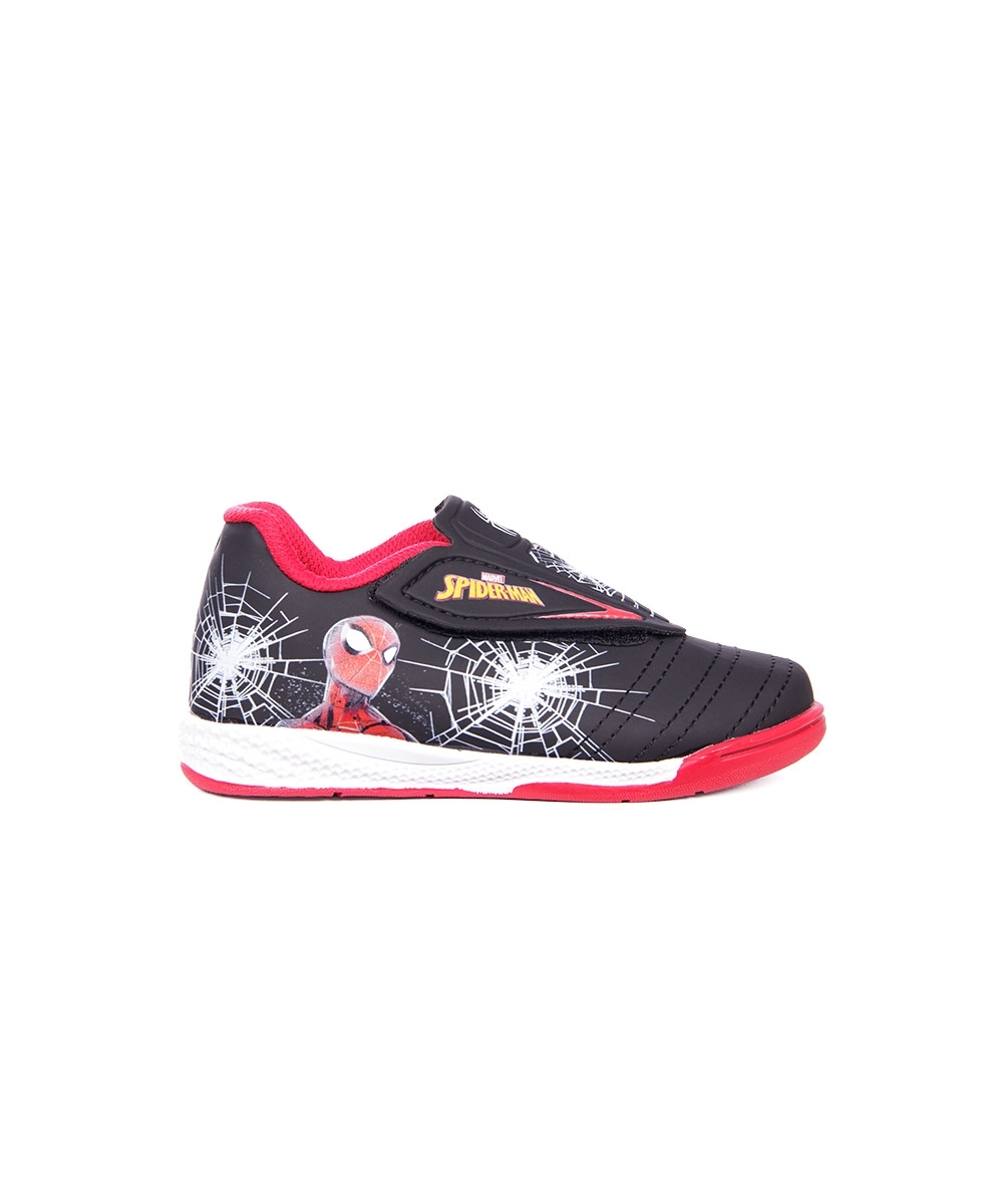 Tênis Chuteira Futsal Spider-man Infantil Preto