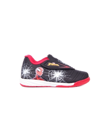 Tênis Chuteira Futsal Spider-man Infantil Preto