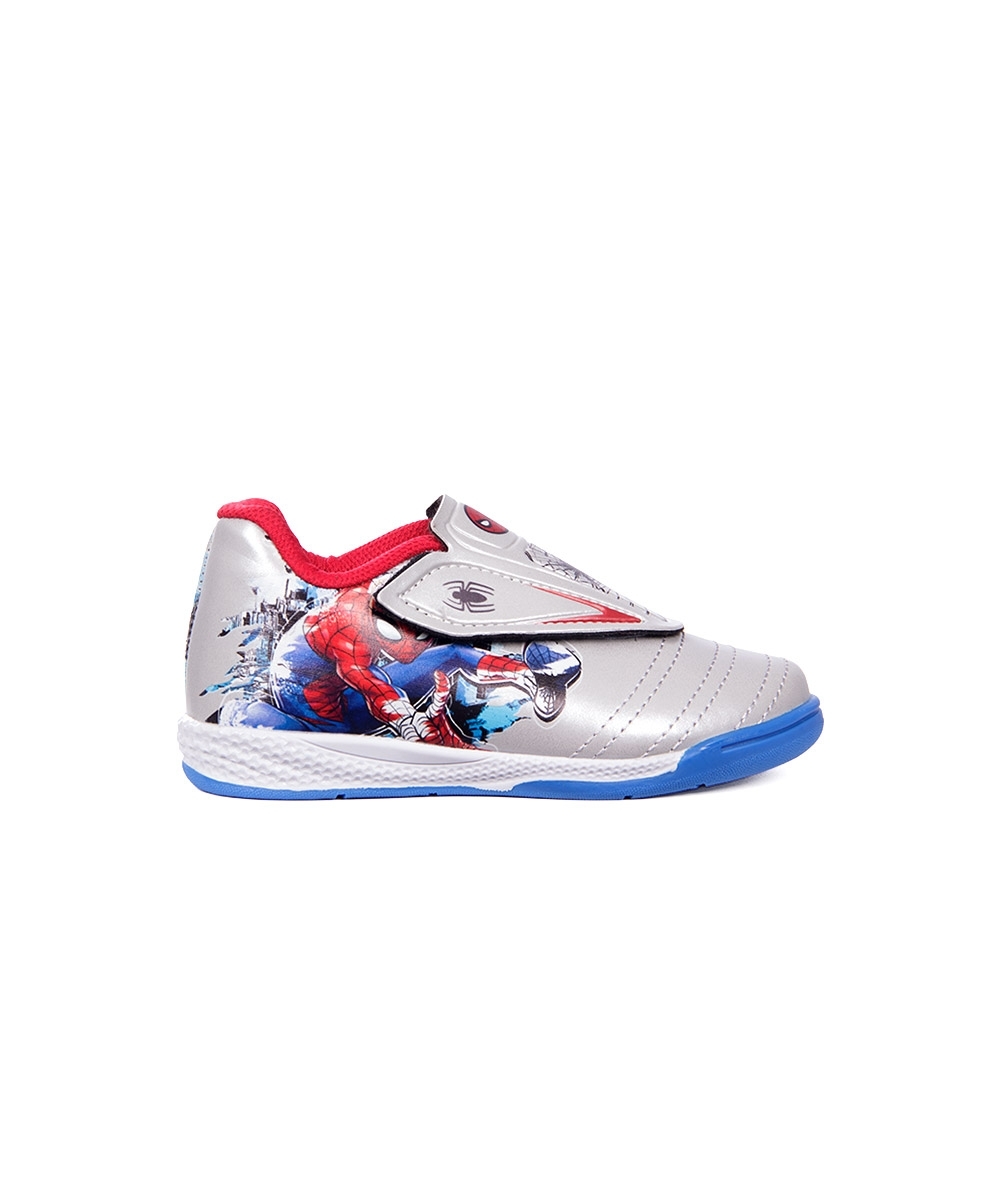 Chuteira Infantil Futsal Spider Man Prata