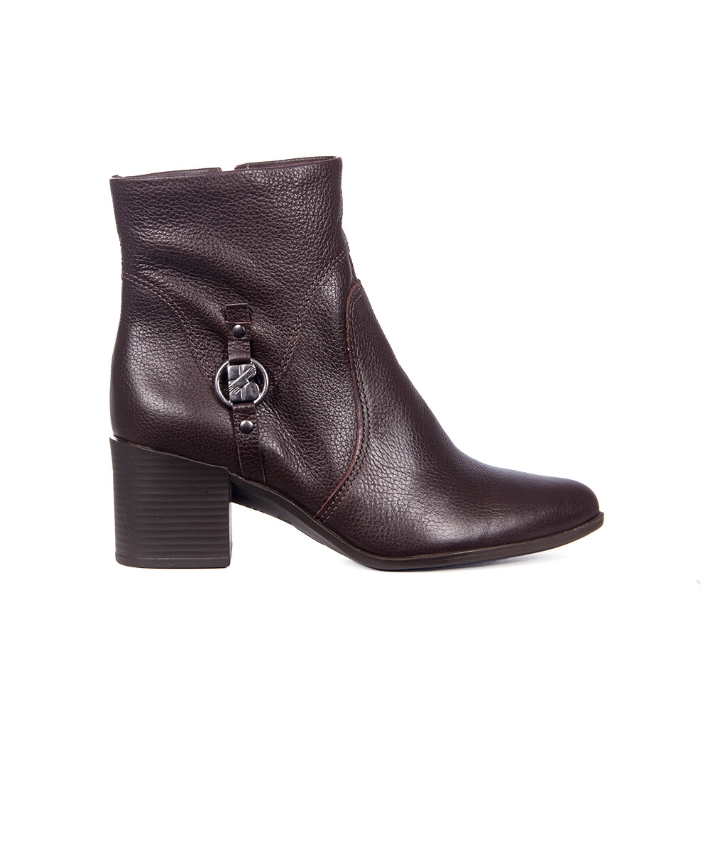 Bota Cano Curto Bottero Salto Médio Marrom