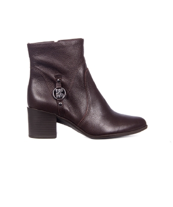 Bota Cano Curto Bottero Salto Médio Marrom