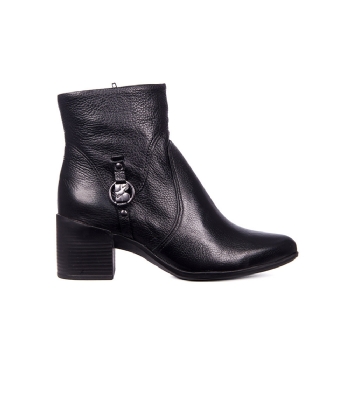 Bota Cano Curto Bottero Salto Médio Preto