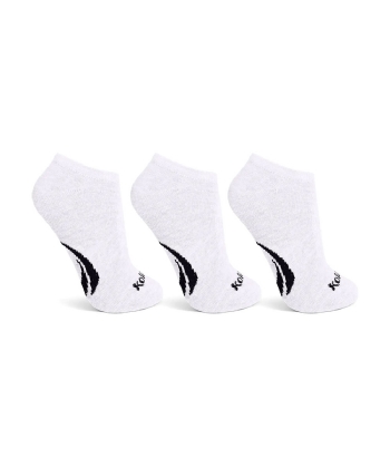 Meia Cano Invisível Kolosh 3 Pares Branco
