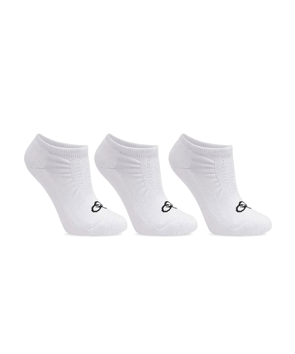 Meia Cano Invisível Olympikus 3 Pares Branco
