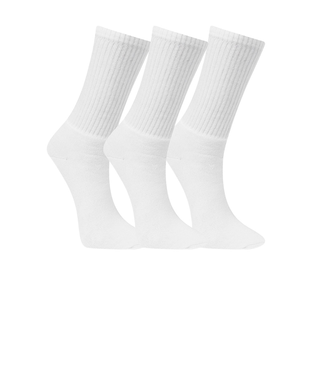 Meia Cano Alto Winston 3 Pares Branco