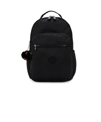 Mochila Kipling Seoul Lap Dimensional Emb Preto