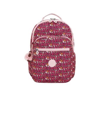 Mochila Kipling Seoul Lap U R Great Prt Pink