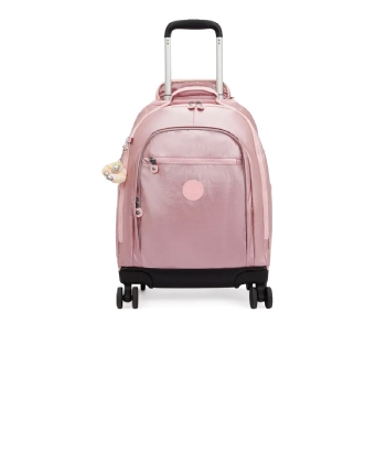 Mochila Kipling New Zea Bronze Pink Met Rosa