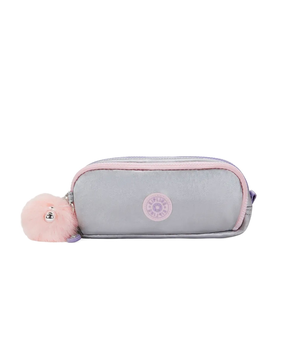 Estojo Kipling Gitroy Silver Glow Met Prata