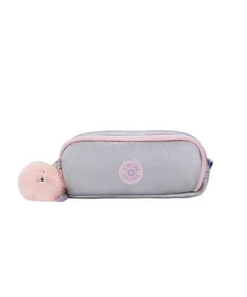 Estojo Kipling Gitroy Silver Glow Met Prata