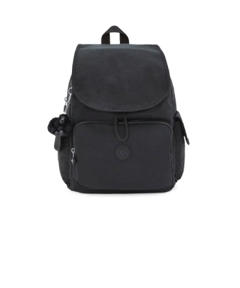 Mochila Kipling City Pack Smooth Khaki Preto