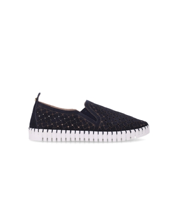 Tênis Feminino Luz Da Lua Toscana Couro Marinho