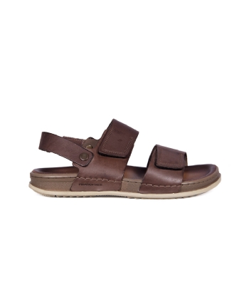 Sandália Masculina Pegada Couro Marrom