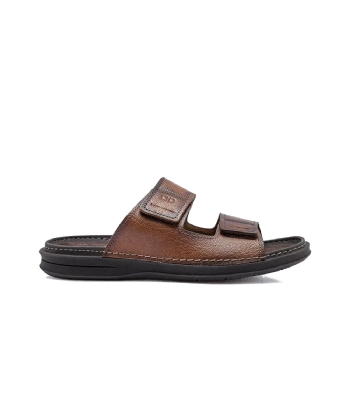 Sandália Masculina Democrata Lazy Couro Marrom