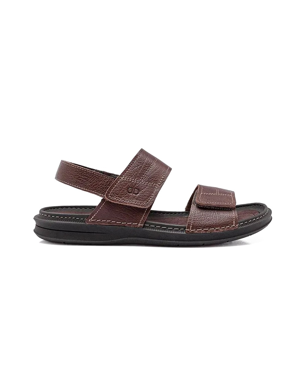 Sandália Masculina Democrata Couro Marrom
