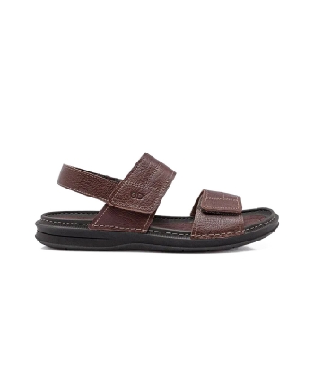 Sandália Masculina Democrata Couro Marrom