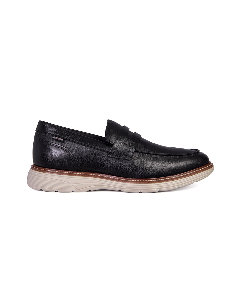 Sapato Masculino Ferracini Slip On Couro Preto