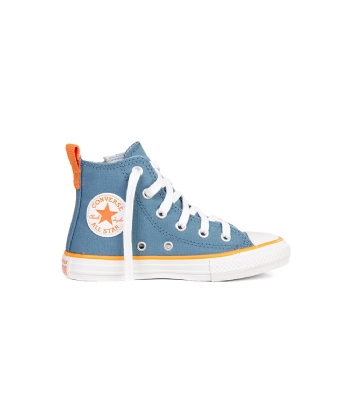 Tênis Infantil All Star Converse Ck0909 Azul/laranja