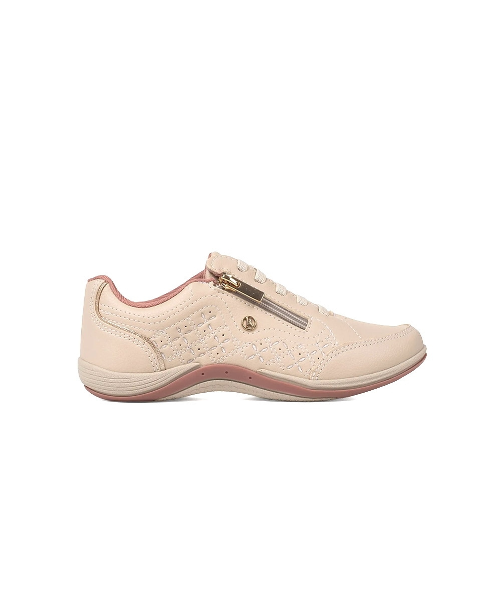 Tênis Feminino Kolosh Casual Calce Fácil Bege