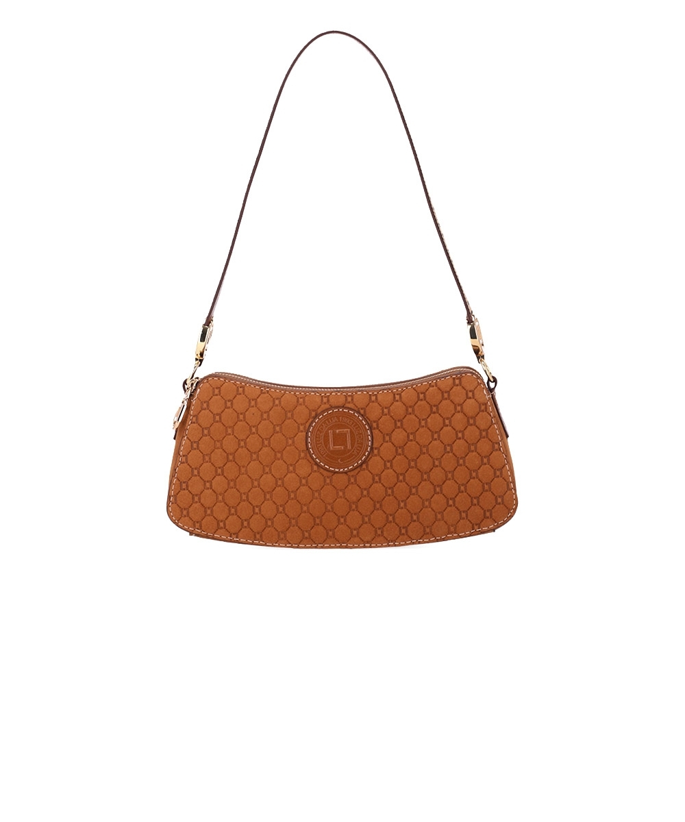 Bolsa Tiracolo Luz Da Lua Couro Bison Caramelo