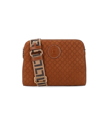 Bolsa Tiracolo Luz Da Lua Bella couro Bison Caramelo