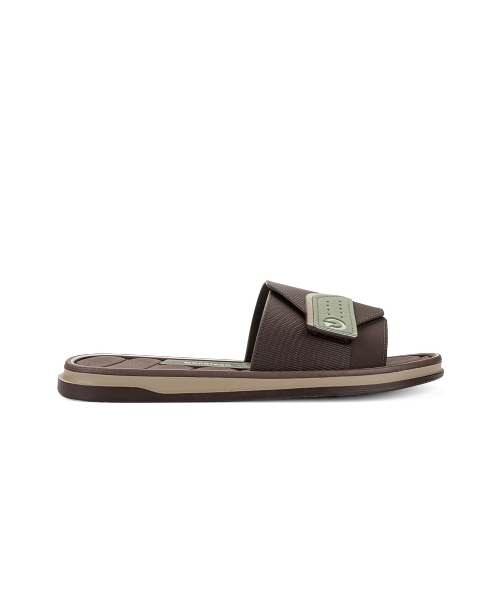 Chinelo Slide Cartago Malaga Sport Marrom