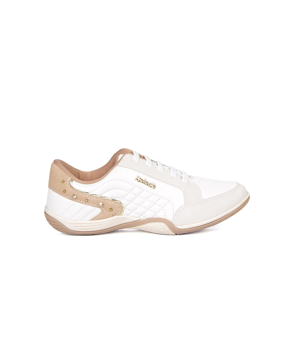 Tênis Feminino Kolosh Casual Matelassê Marfim