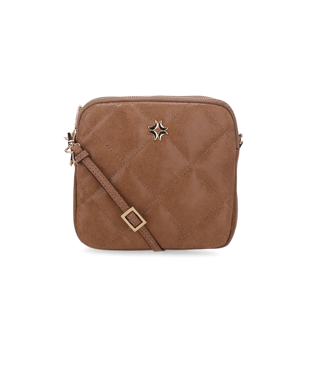Bolsa Tiracolo Luz Da Lua Pequena Couro Arenito Ginger