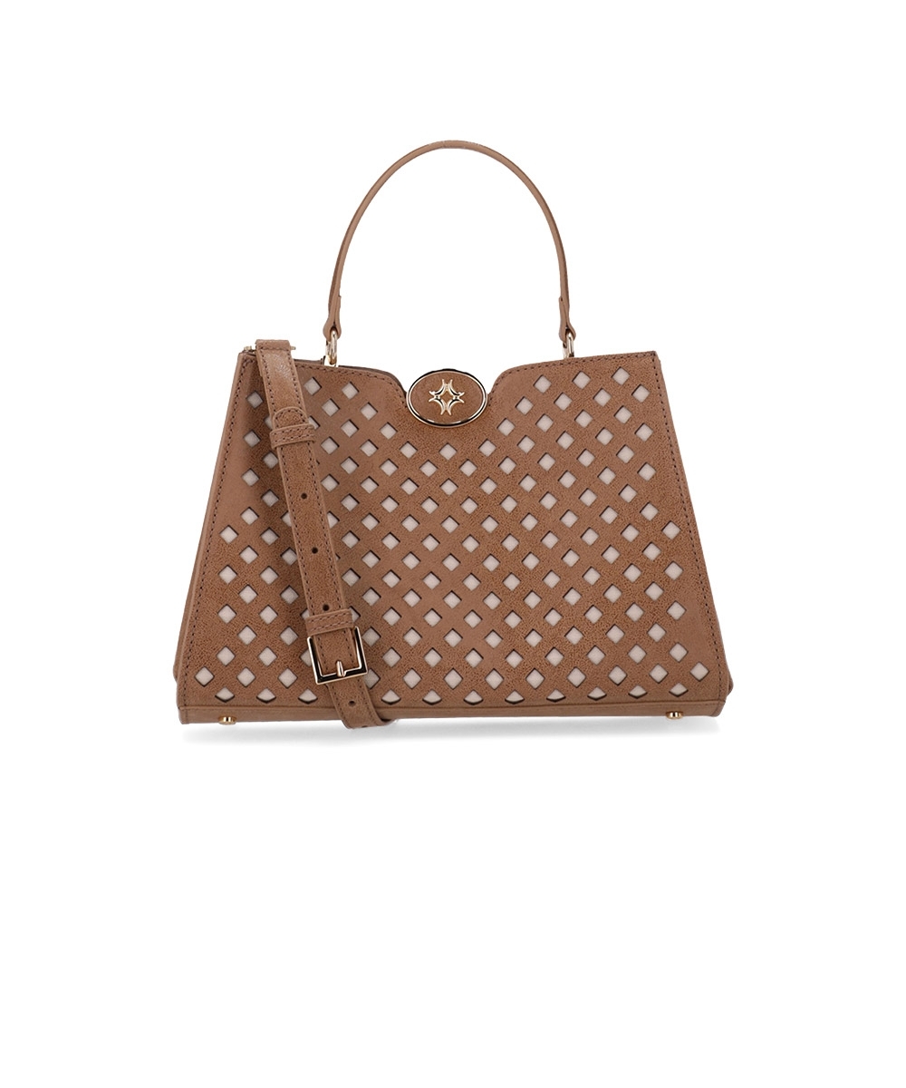Bolsa Tote Luz Da Lua Diana Couro Arenito Ginger