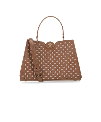 Bolsa Tote Luz Da Lua Diana Couro Arenito Ginger