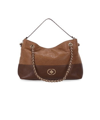 Bolsa Tote Luz Da Lua Média Couro Arenito Ginger