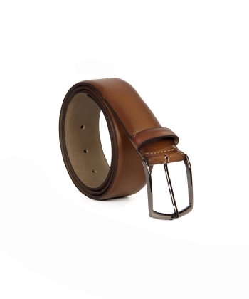 Cinto Masculino Fasolo G233 Couro Caramelo