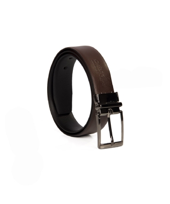 Cinto Dupla Face Fasolo Masculino Couro Preto/marrom