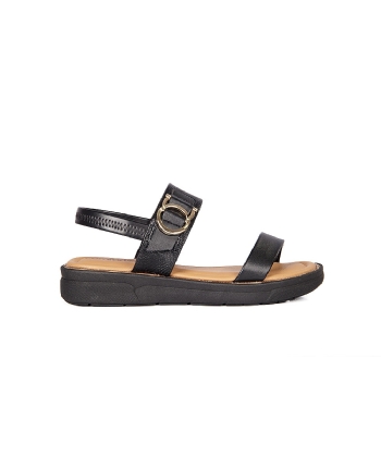 Sandália Flatform Comfortflex Preto