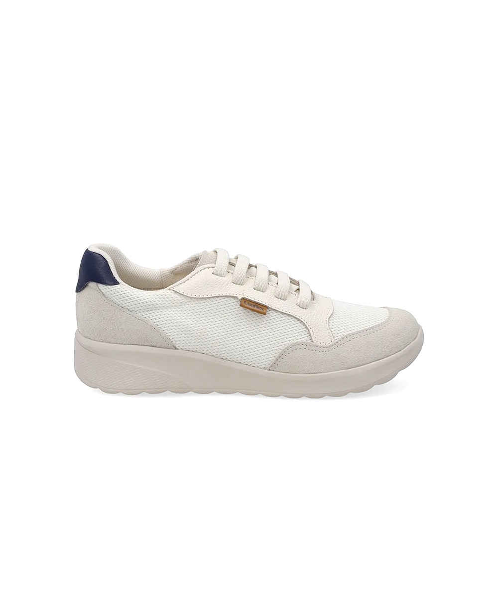 Tênis Feminino Usaflex Couro Marfim