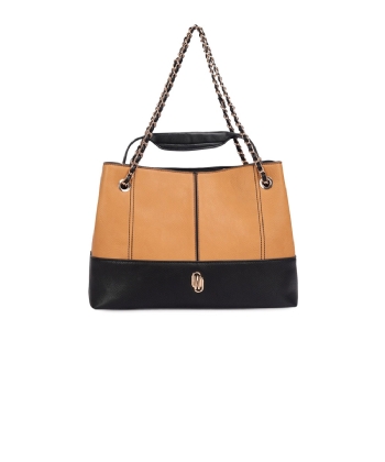 Bolsa Satchel WJ Grande Alca Corrente CAMEL