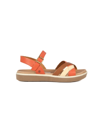 Sandália Flatform New Face Couro MULTICOLOR