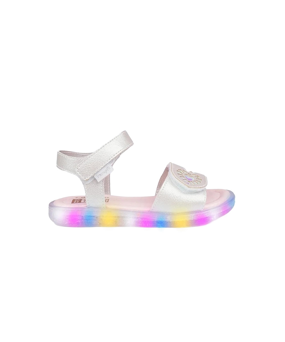 Sandália Led Infantil Pampili Lulli PRATA