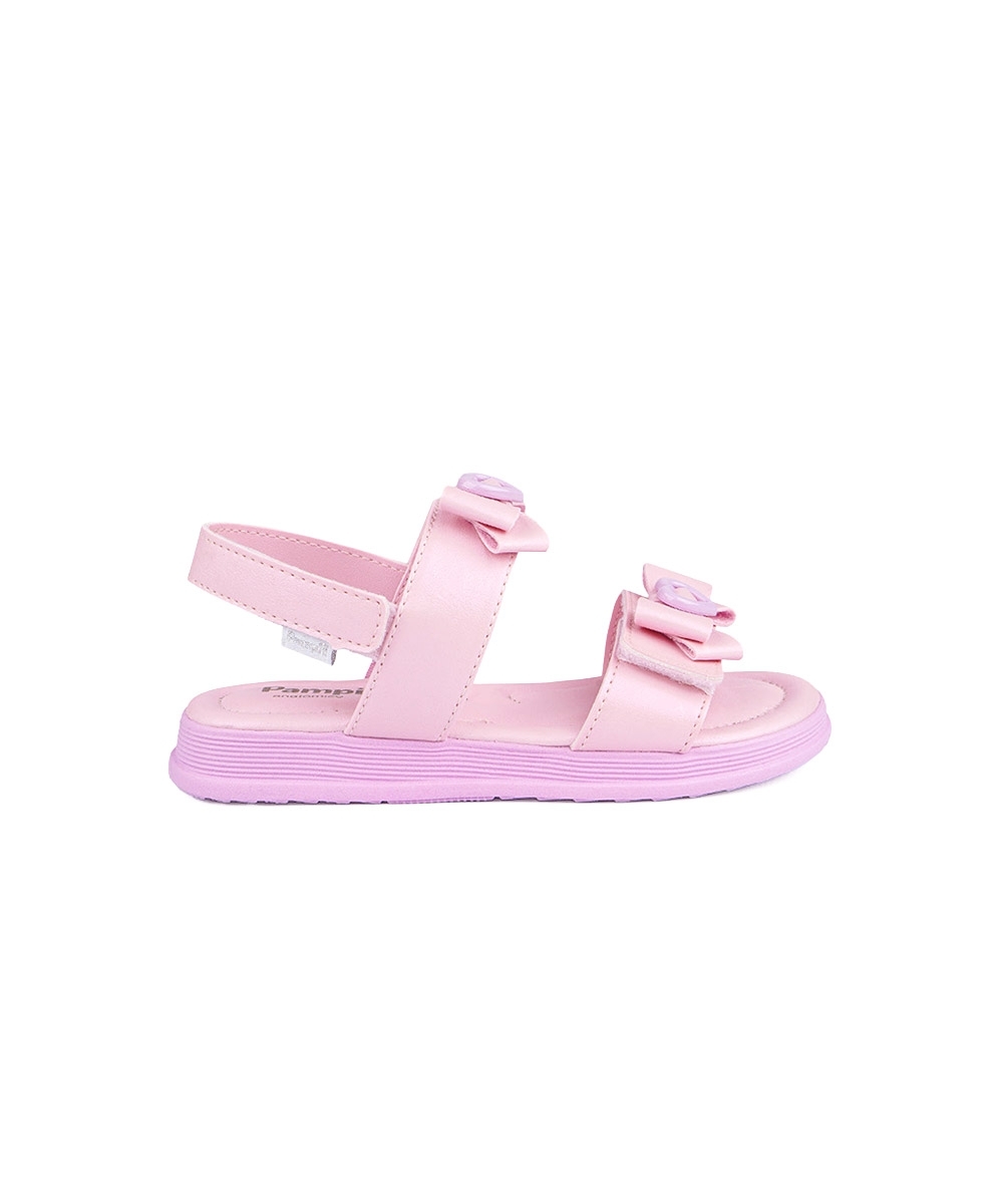 Sandália Infantil Pampili Flower Laços ROSA