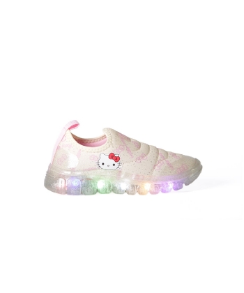 Tênis Infantil Novopé Hello Kitty LED 23/27 OFF WHITE/GLITER