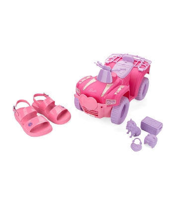Sandália Infantil Grendene Barbie Fashion Trip ROSA