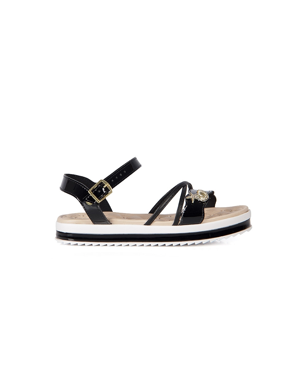 Sandália Infantil Molekinha Flatform PRETO