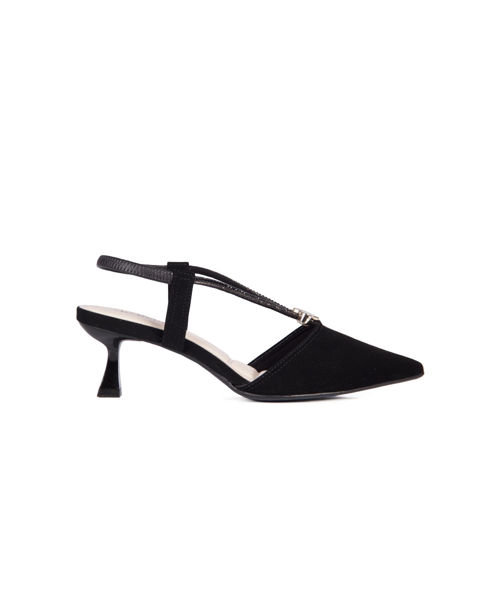 Sapato Scarpin Bebecê Slingback PRETO