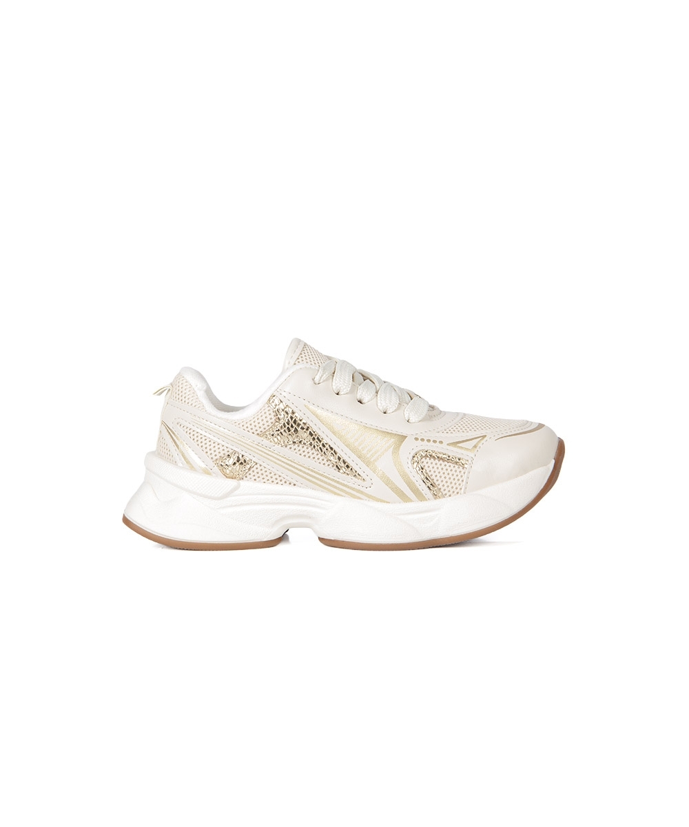 Tênis Infantil Molekinha Casual Chunky BRANCO
