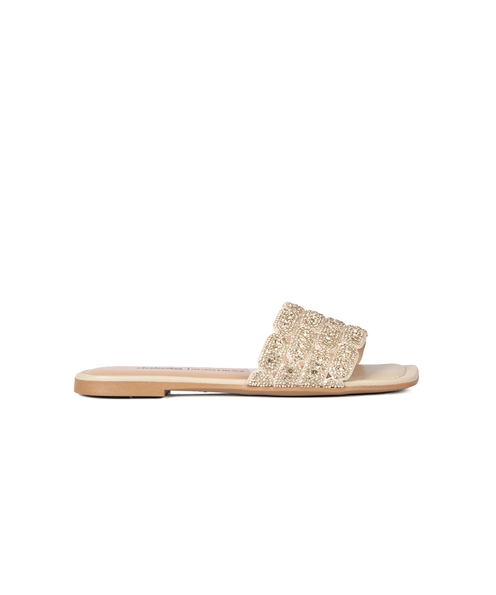 Tamanco Dakota Strass OURO