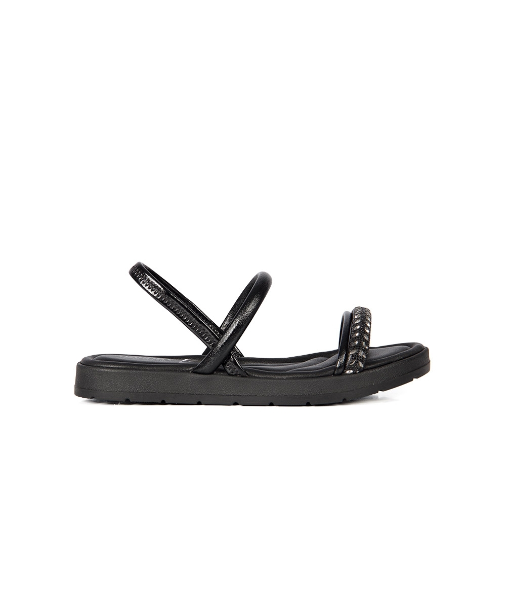 Sandália Flatform Dakota Metalizada PRETO