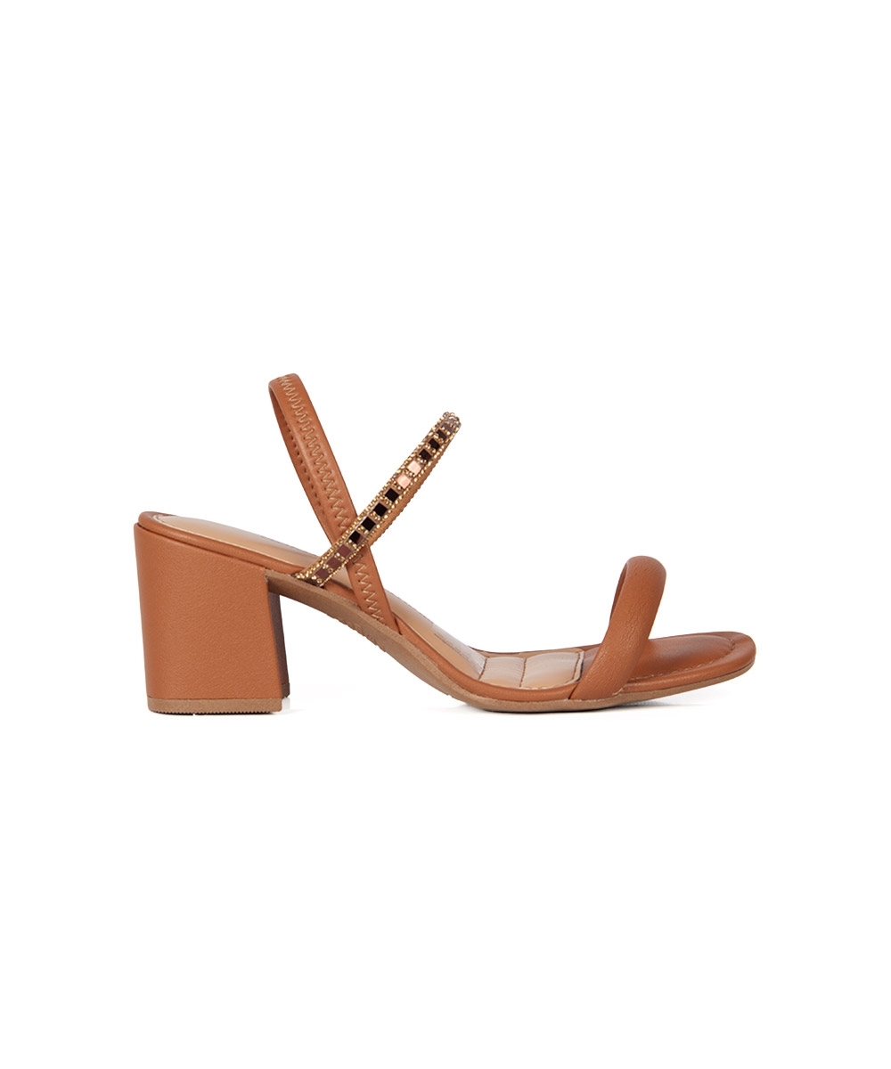 Sandália Dakota de Salto Bloco CAMEL