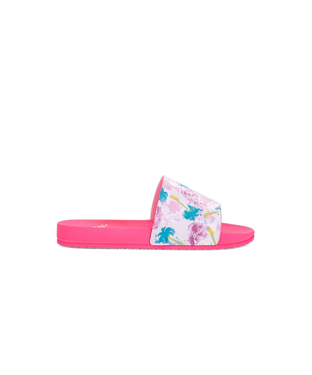 Chinelo Slide Infantil Grendene Barbie Mania ROSA