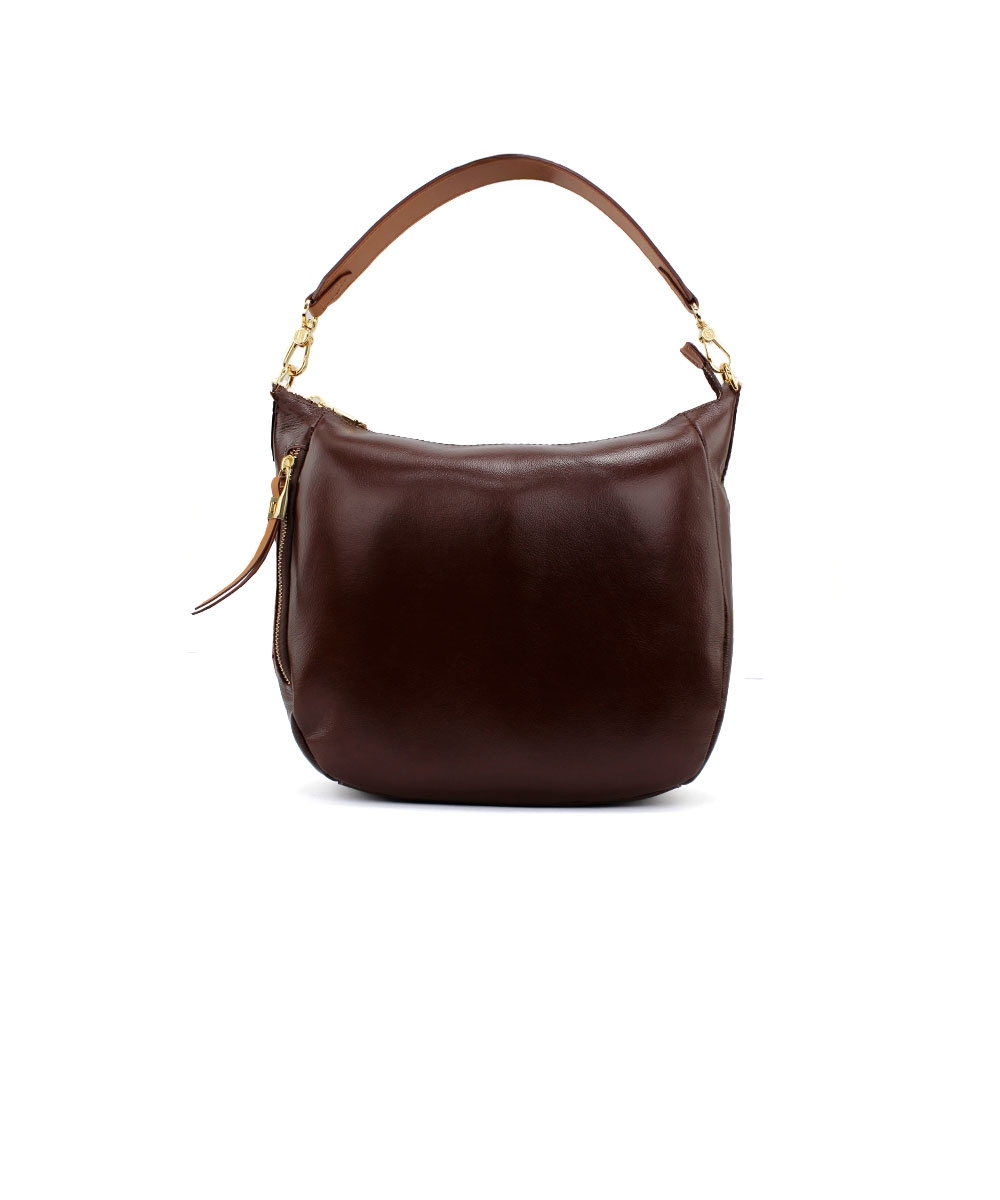 Bolsa Hobo Luz Da Lua New Ridge Couro Marrom